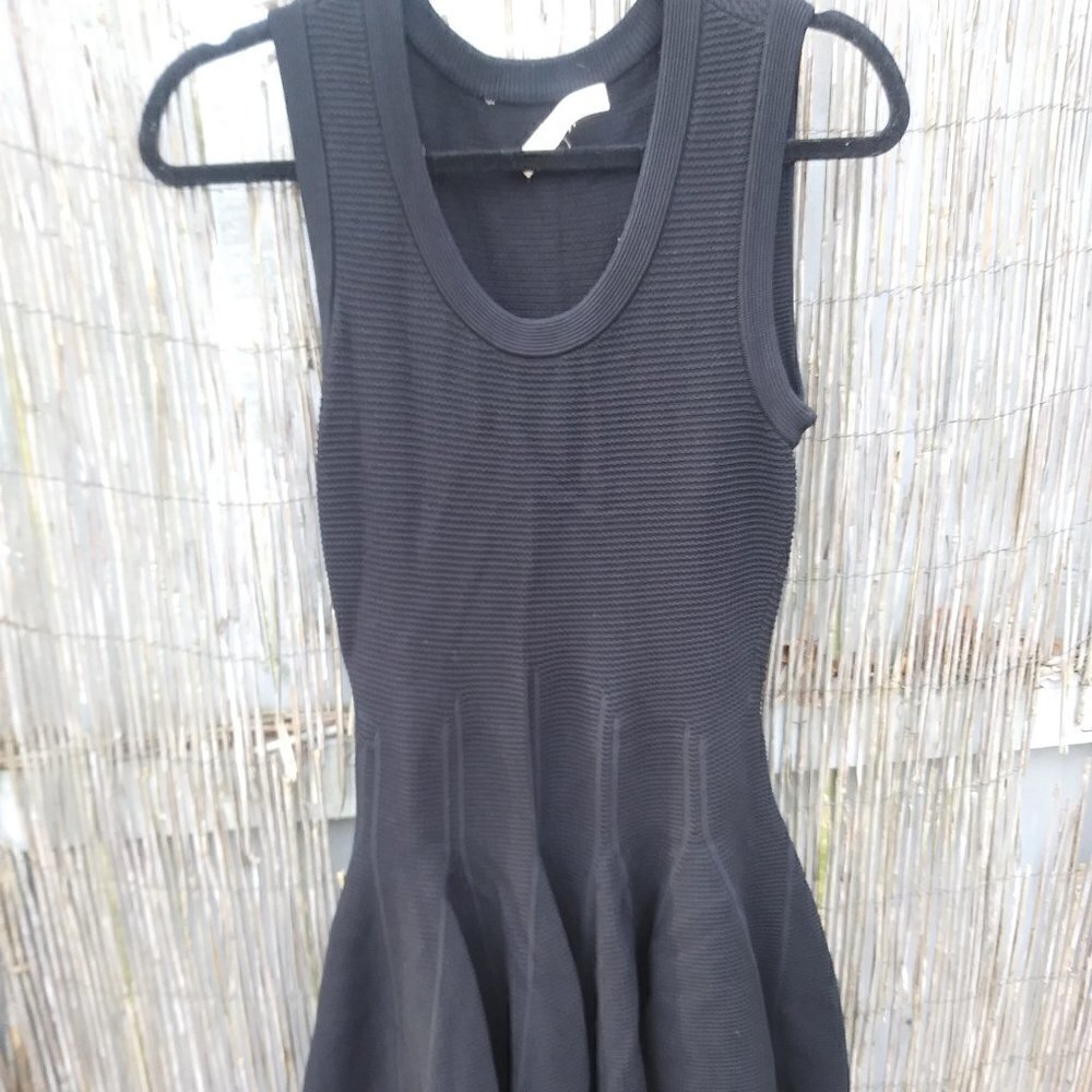 Jonathan Simkhai Black Knit Sleeveless Fit Flare Midi Dress Stretch XS-S No Size
